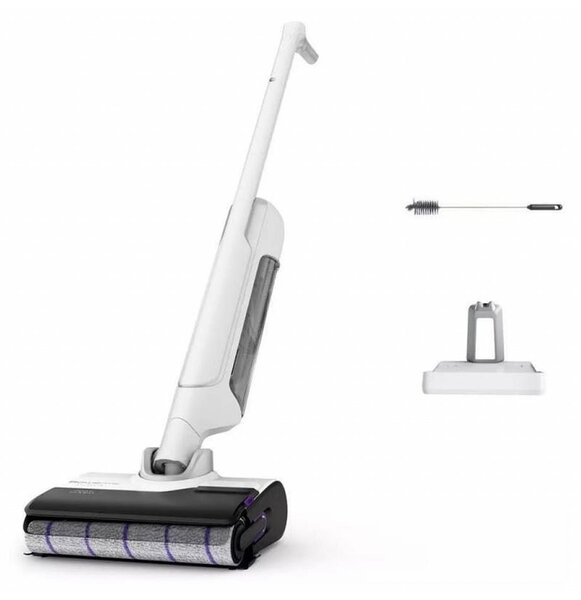 Прахосмукачка Rowenta X-Clean 10, вертикална, безжична, 200W, 790ml капацитет на контейнера, до 60 минути време на работа, система за самопочистване, бяла