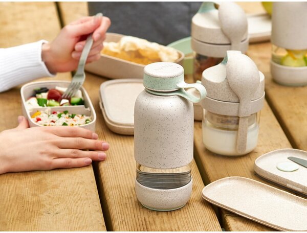 Кремава бутилка за пътуване стъклена бутилка 500 ml To Go Organic – Lékué