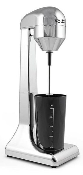 Миксер за фрапе Oliver Voltz OV51163D, 100W, 2 степени на работа, 0.45 l обем на купата, бъркалка от неръждаема стомана, сребрист