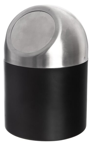 Черно кошче за боклук от неръждаема стомана 1,2 l BLACK – Orion