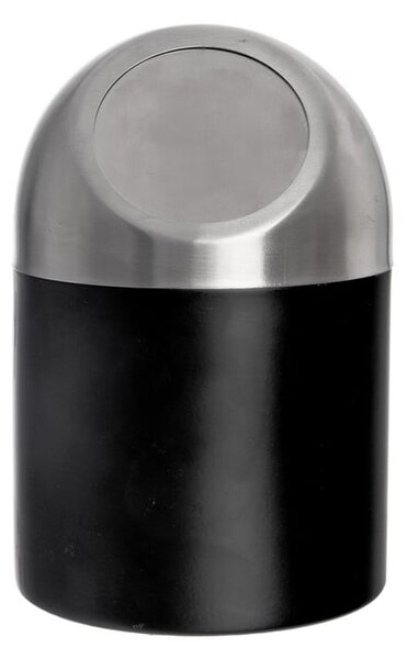 Черно кошче за боклук от неръждаема стомана 1,2 l BLACK – Orion