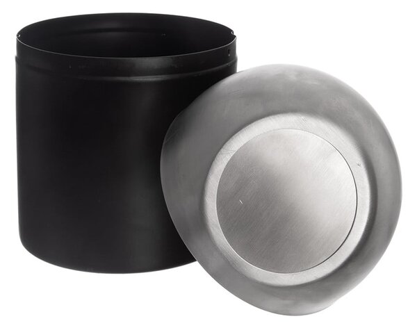 Черно кошче за боклук от неръждаема стомана 1,2 l BLACK – Orion