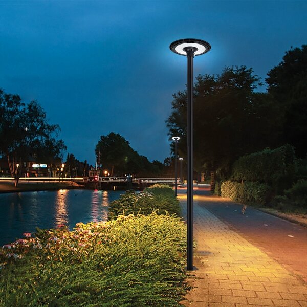 Brilagi-LED Външна улична лампа със стълб 3 м URBANSPARK LED/60W/230V черна IP65