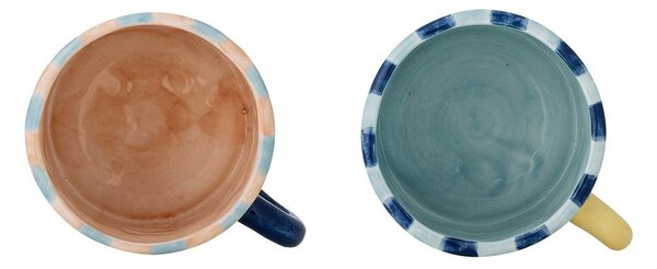 Сини/розови керамични чаши в комплект 2 бр. 250 ml Phoenix – Bloomingville