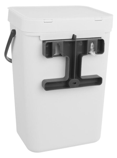 Бяло пластмасово кошче за боклук 10 l – Orion