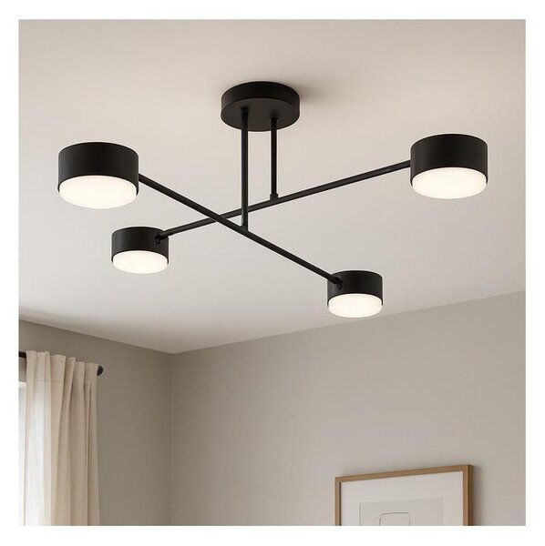 Brilagi - LED плафон MONO 4xGX53/12W/230V черен