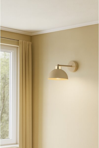 Brilagi - Стенна лампа MOON 1xE27/60W/230V бежова/златна