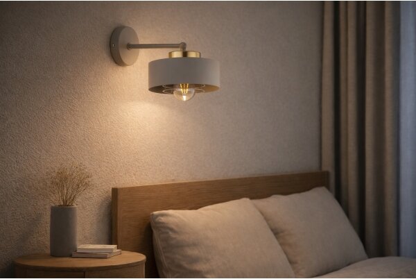 Brilagi - Настенна лампа SPRING 1xE27/60W/230V бежова/златна