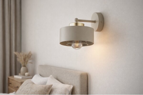 Brilagi - Настенна лампа SPRING 1xE27/60W/230V бежова/златна