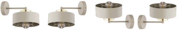 Brilagi - Настенна лампа SPRING 1xE27/60W/230V бежова/златна