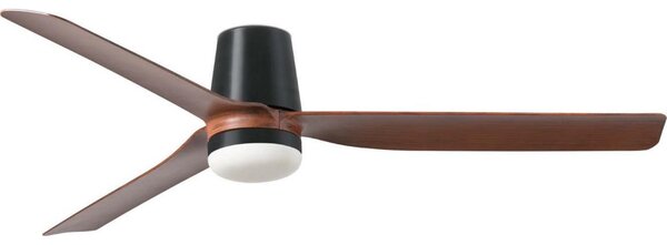 FARO 33831WT1S-LED Димируема лампа с вентилатор PUNT TUB M 18W/230V CCT Ø132 см кафяв/черен WT + DO