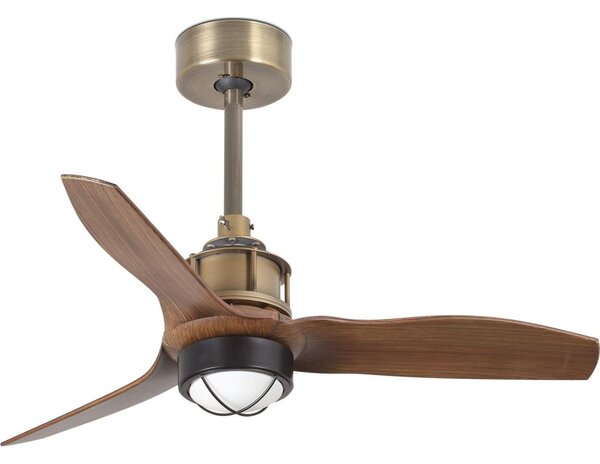 FARO 33428WT1N- LED димируем вентилатор JUST FAN S 16W/230V, диаметър 81 см, кафяв/месинг, WT + дистанционно управление