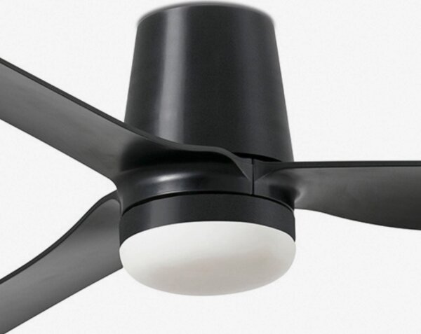 FARO 33830WT1S - LED димируем вентилатор PUNT TUB M 18W/230V CCT Ø 132 cm черен WT + дистанционно управление