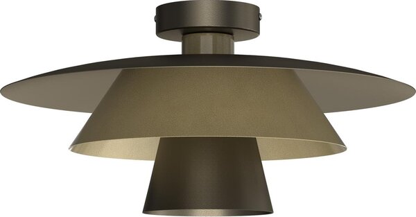 Плафон PLATO 1xE27/15W/230V Ø 32 см бронзов