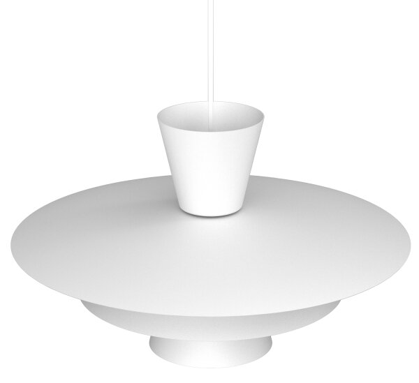 Полилей на кабел PLATO 1xE27/15W/230V бял