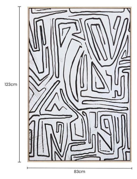Картина с включена рамка/върху платно 83x123 cm Astratto – Premier Housewares