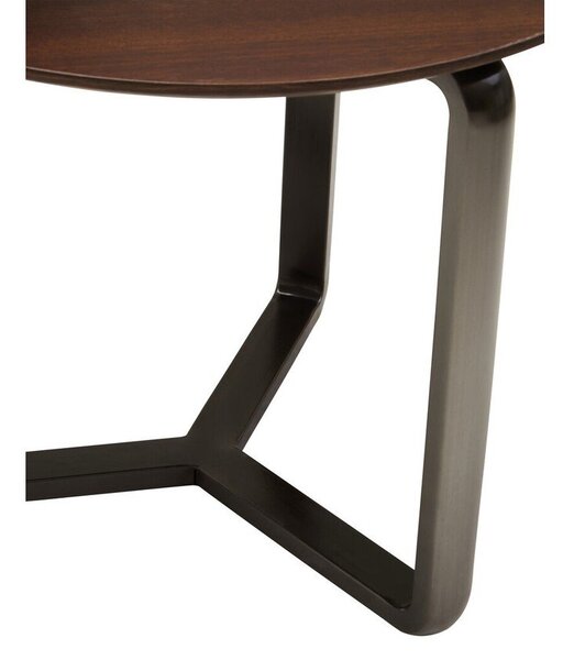 Кафява кръгла масичка за кафе от масивен евкалипт 55x67 cm Imperia – Premier Housewares