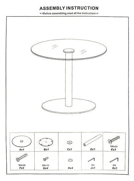 Кръгла трапезна маса със стъклен плот ø 90 cm Metropolitan – Premier Housewares