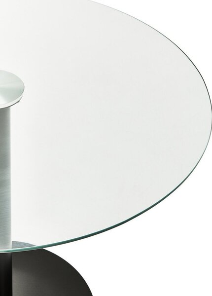 Кръгла трапезна маса със стъклен плот ø 90 cm Metropolitan – Premier Housewares
