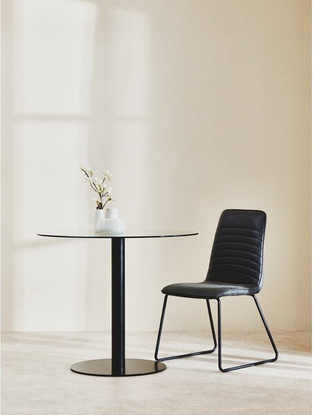 Кръгла трапезна маса със стъклен плот ø 90 cm Metropolitan – Premier Housewares