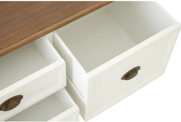 Бяла масичка за кафе от декор на ела 90x90 cm Hardwick – Premier Housewares