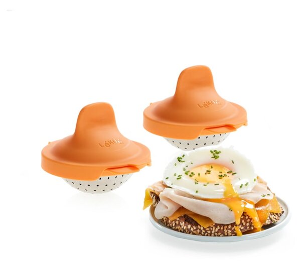 Силиконови форми за поширани яйца в комплект от 2 бр. Pouched egg cooker – Lékué