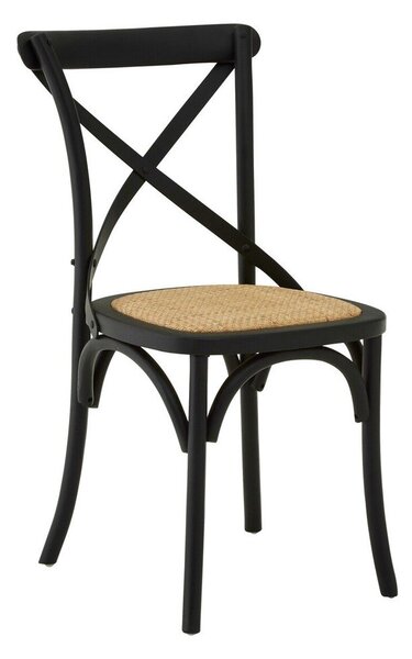 Черен трапезен стол от масивен дъб Lyon – Premier Housewares