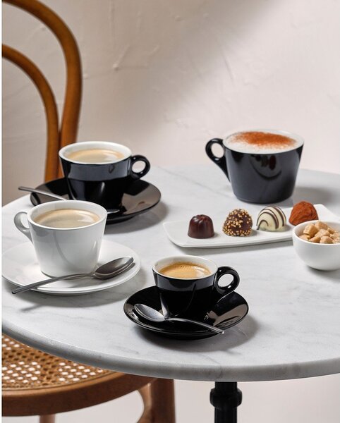 Черна порцеланова чаша за капучино 160 ml Barista – BonBistro
