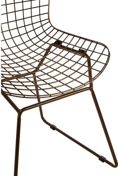Метален трапезен стол в бронзов цвят District – Premier Housewares