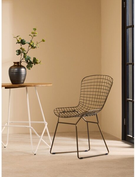 Метален трапезен стол в бронзов цвят District – Premier Housewares