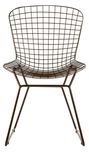 Метален трапезен стол в бронзов цвят District – Premier Housewares