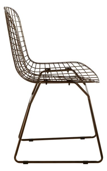 Метален трапезен стол в бронзов цвят District – Premier Housewares