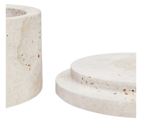 Декоративна каменна кутия за съхранение в естествен цвят ø 14x8 cm Tibor – Premier Housewares