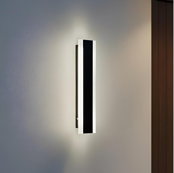 LED външно стенно осветително тяло MIRANA S LED/8W/230V 4000K IP44 30 cm черно