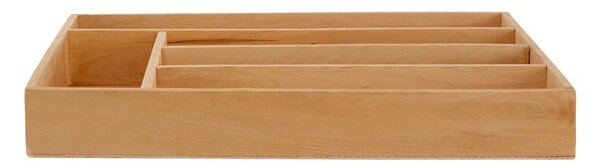 Дървен органайзер за прибори в естествен цвят 30 x 38 cm – Premier Housewares