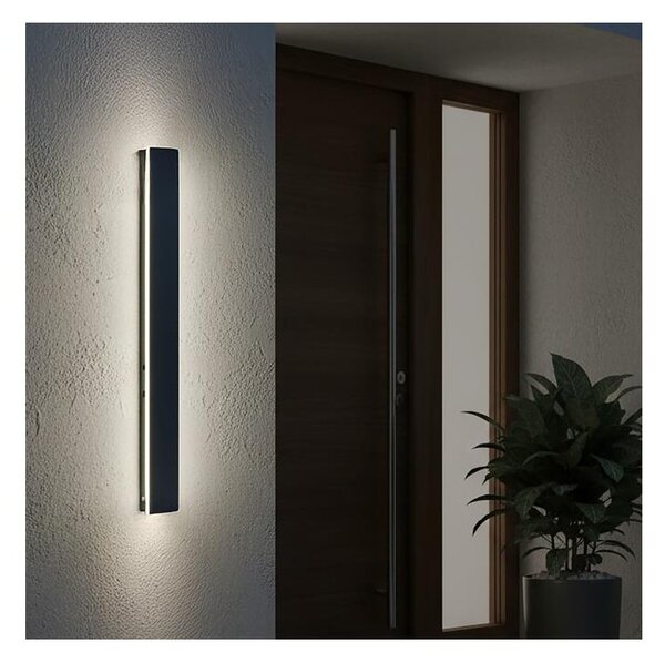LED външно стенно осветително тяло MIRANA LED/12W/230V 4000K IP44 60 см черно