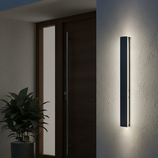 LED външно стенно осветително тяло MIRANA LED/12W/230V 4000K IP44 60 см черно