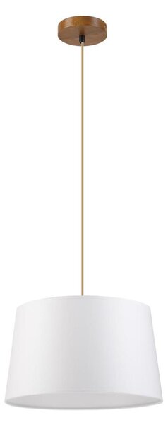 Полилей на кабел AIDA, 1xE27/60W/230V, Ø 35 cm, дъб/кафяв/бял
