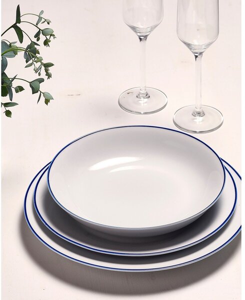 Бяла порцеланова чиния ø 27 cm Basic White – BonBistro