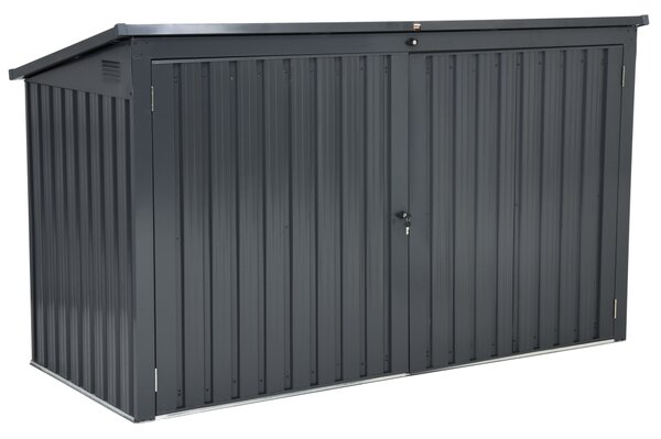 Шкаф за разделно събиране на отпадъци 3 x 240l Hamilton Store Boss, антрацит