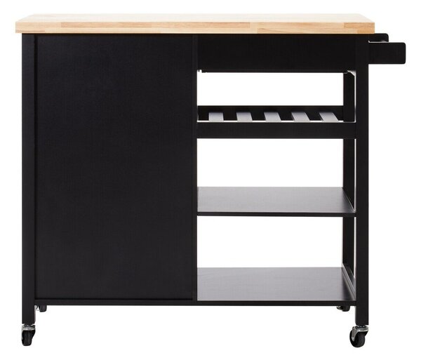Маса за сервиране на колелца от масивно каучуково дърво 48x105 cm Frankfurt – Premier Housewares