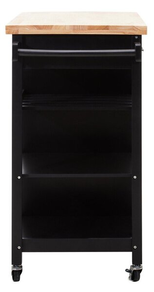 Маса за сервиране на колелца от масивно каучуково дърво 48x105 cm Frankfurt – Premier Housewares