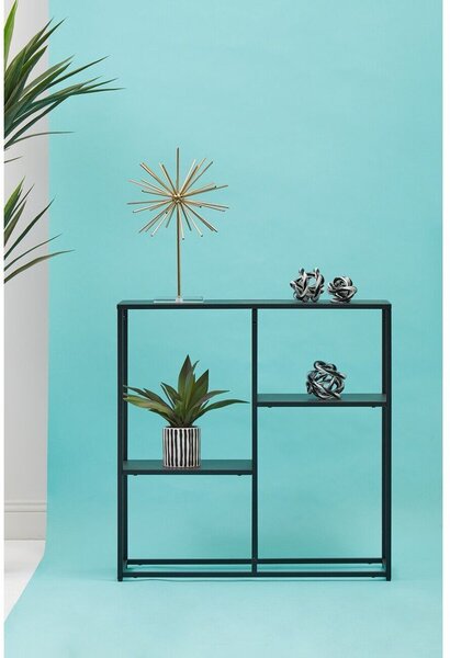 Черен стоманен стелаж 80x81x26 cm Acero – Premier Housewares