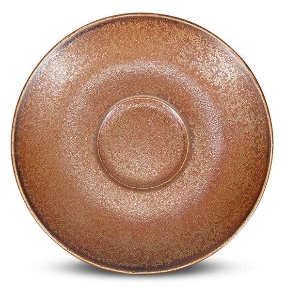 Кафява порцеланова чинийка ø 14 cm Ovio – BonBistro
