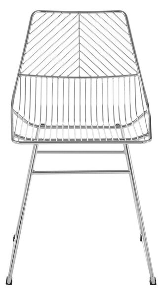 Метален трапезен стол в сребрист цвят District – Premier Housewares