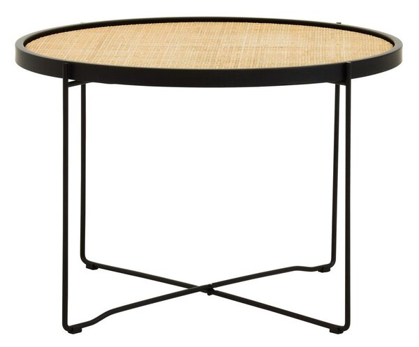 Ратанова кръгла масичка за кафе в естествен цвят ø 60 cm Depok – Premier Housewares