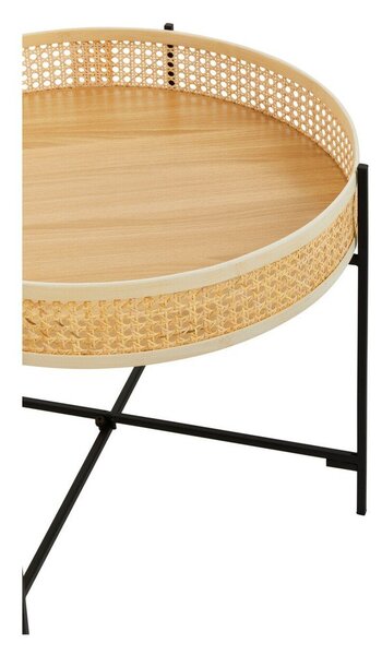 Ратанова кръгла масичка за кафе в естествен цвят ø 60 cm Depok – Premier Housewares