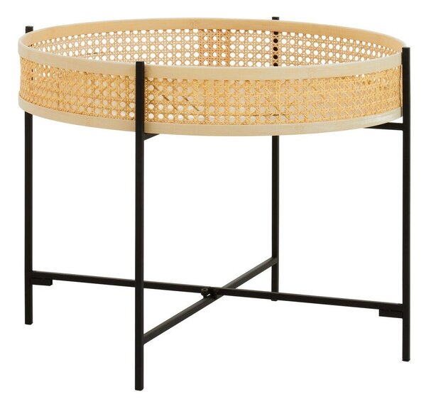 Ратанова кръгла масичка за кафе в естествен цвят ø 60 cm Depok – Premier Housewares