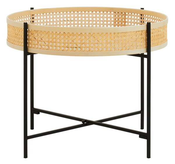 Ратанова кръгла масичка за кафе в естествен цвят ø 60 cm Depok – Premier Housewares