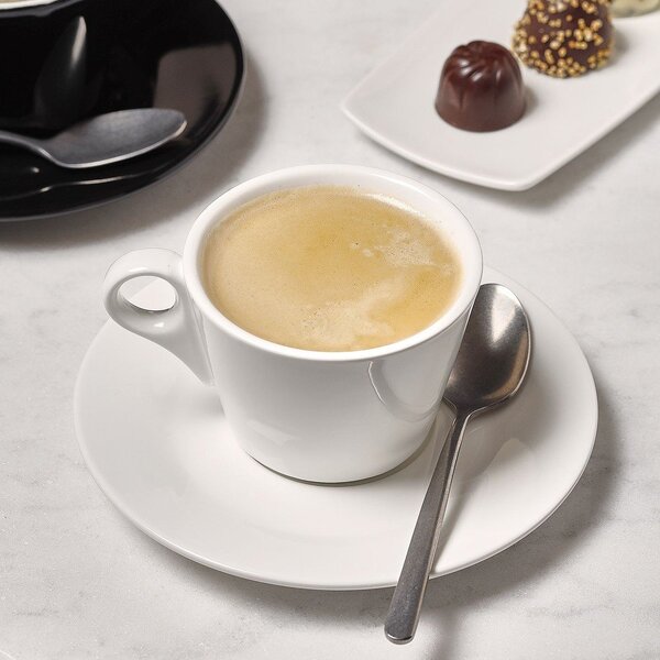 Бяла порцеланова чаша за еспресо 80 ml Barista – BonBistro